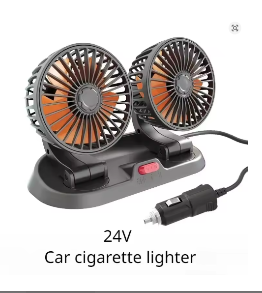 Car Fan 360° Adjustable 3 Head Air Fan